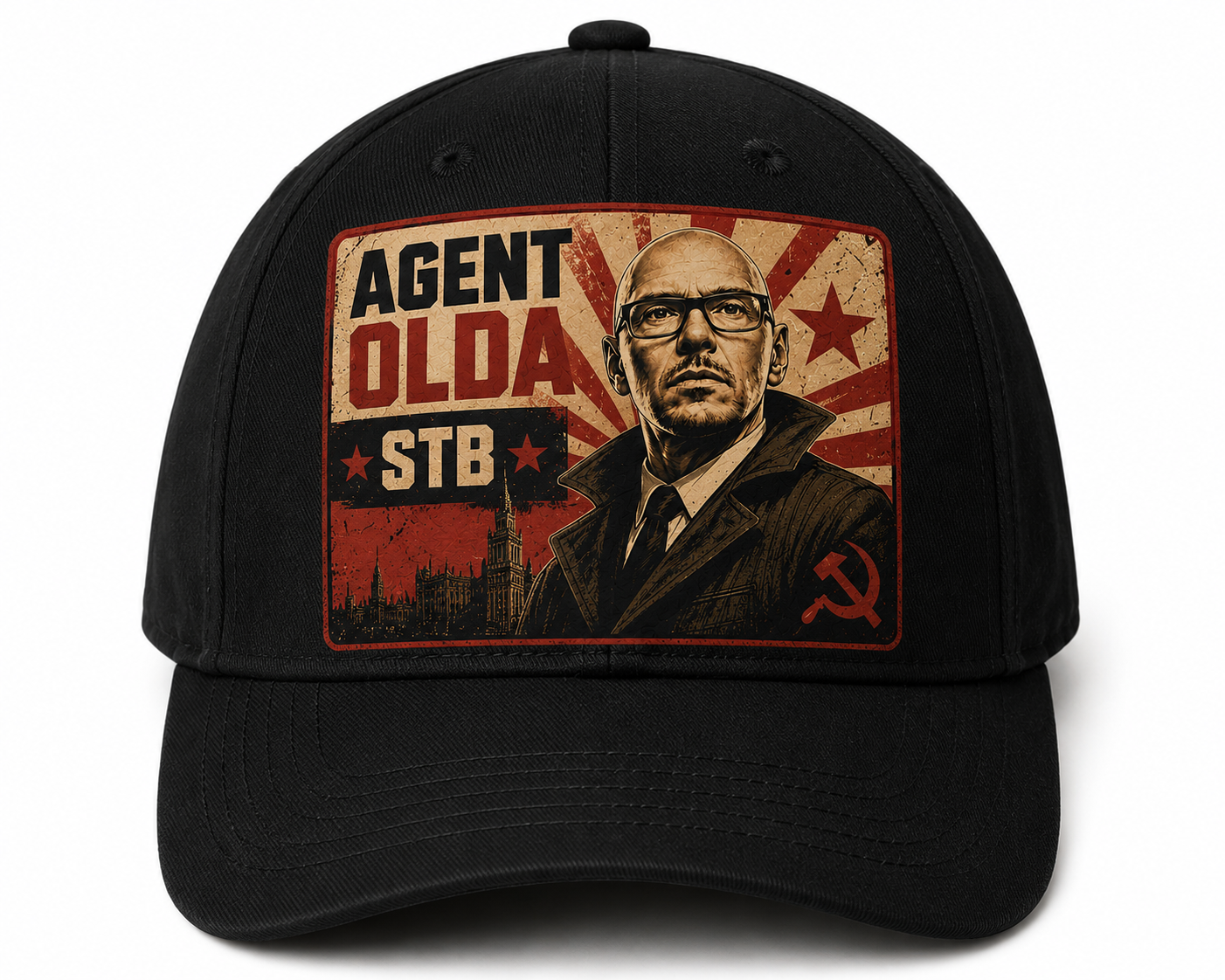 Černá čepice Agent Olda StB